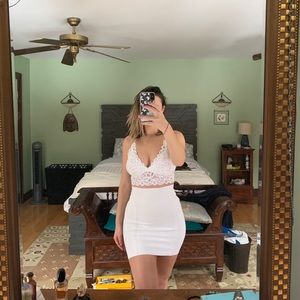 White bandage skirt